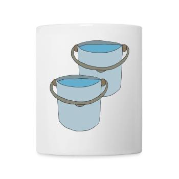 Creative bucket design for outdoor activities - Mug - white - Front