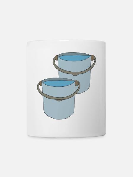 Kreative Eimer Design für Outdoor Aktivitäten - Tasse - Weiß