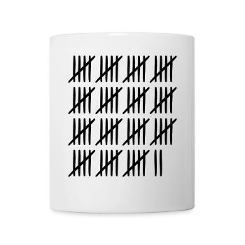 77 birthday tally sheet - 77 years old - Mug - white - Front