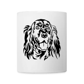 Englischer Setter Kopf - Tasse - Weiß - Vorne