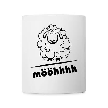 Schaf Schafe comic cartoon Tiere Logo icon Symbol - Tasse - Weiß - Vorne