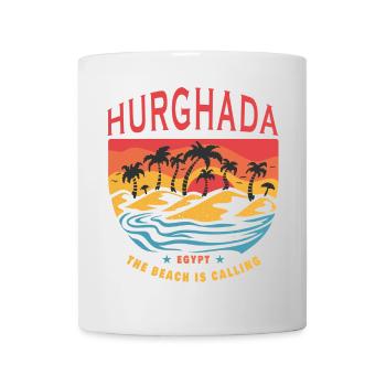 Hurghada Egypt beach design - Mug - white - Front