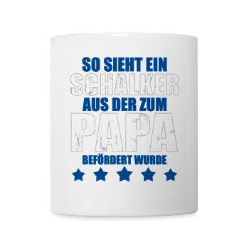 Schalker Papa | Schalke Vatertags Geschenkidee - Tasse - Weiß - Vorne