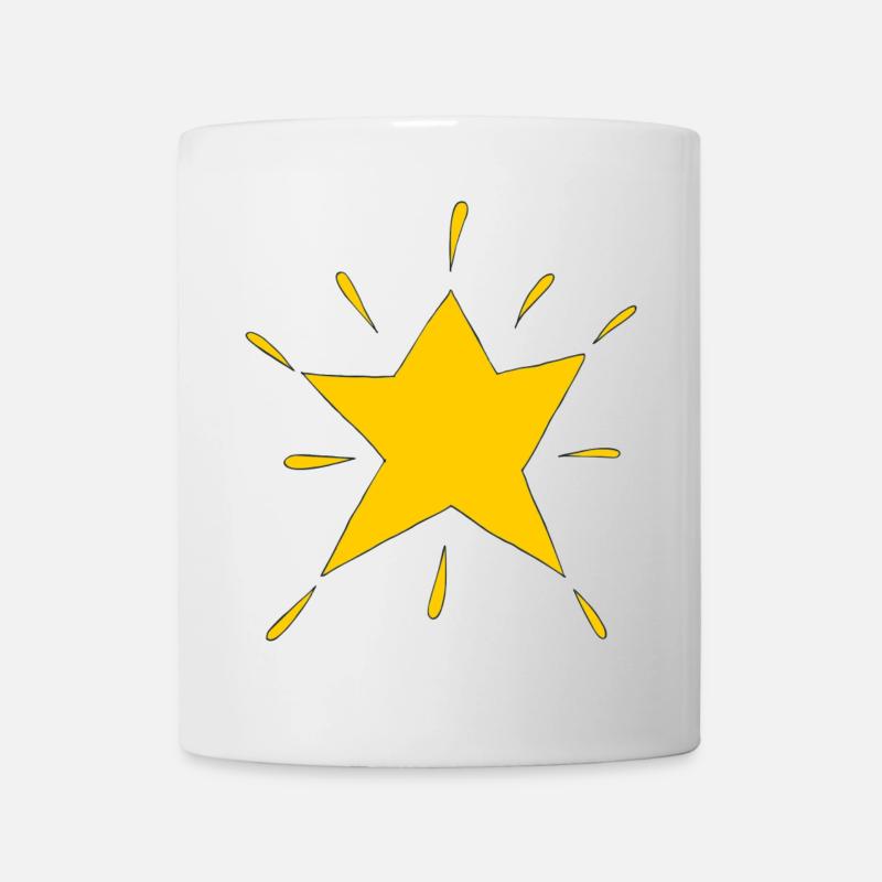 star yellow radiant - Mug - white