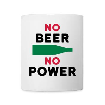 Pas de bière pas d’alimentation (bouteille de bière) - Mug blanc - blanc - Devant