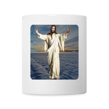 Jesus Figure Winter - Mug - white - Front