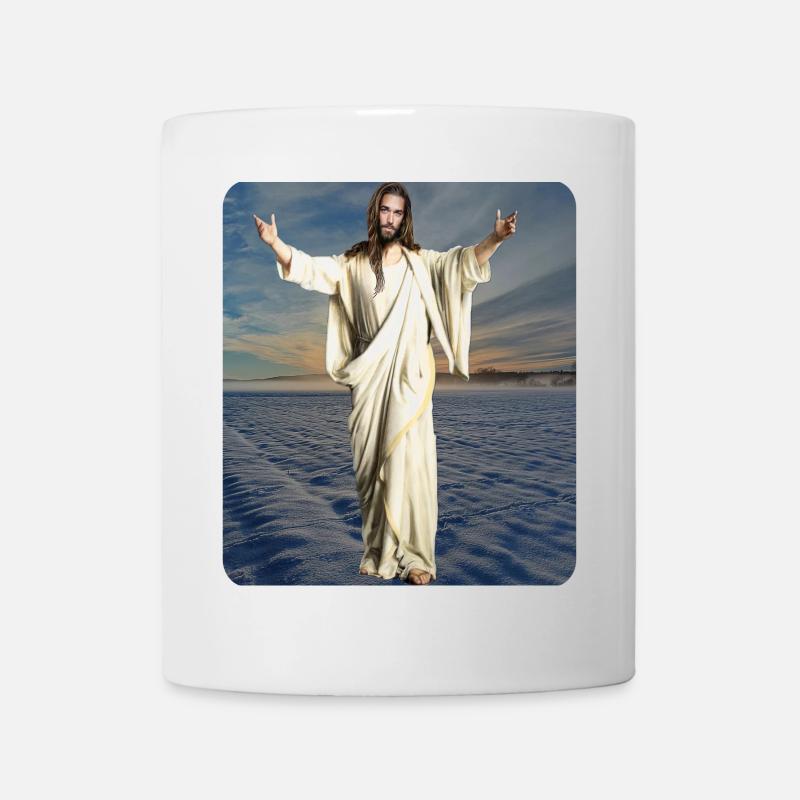 Jesusfigur Winter - Tasse - Weiß