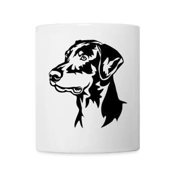 Doberman Head - Mug - white - Front