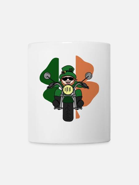 Leprechaun Motorbike - Mug - white