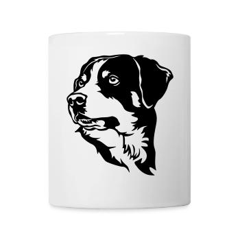 Appenzeller Sennenhund Kopf - Mug - white - Front