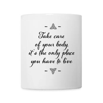 Yoga - Tasse - Weiß - Vorne