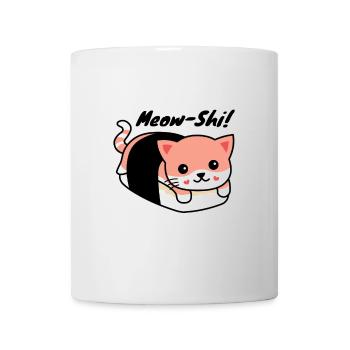 Meowshi. Kawaii Sushi Cat. - Mug - white - Front
