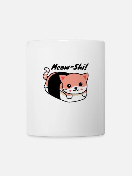 Miau. Kawaii Sushi Kat. - Tasse - Weiß