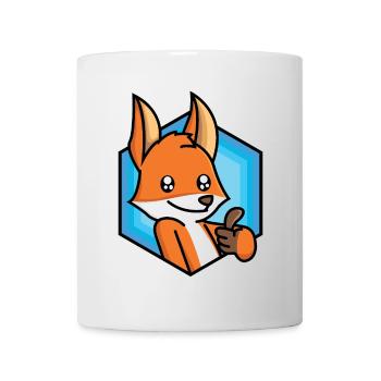 Pouce vers le haut renard - Mug blanc - blanc - Devant