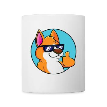Cool Fox - Pouce vers le haut - Mug blanc - blanc - Devant