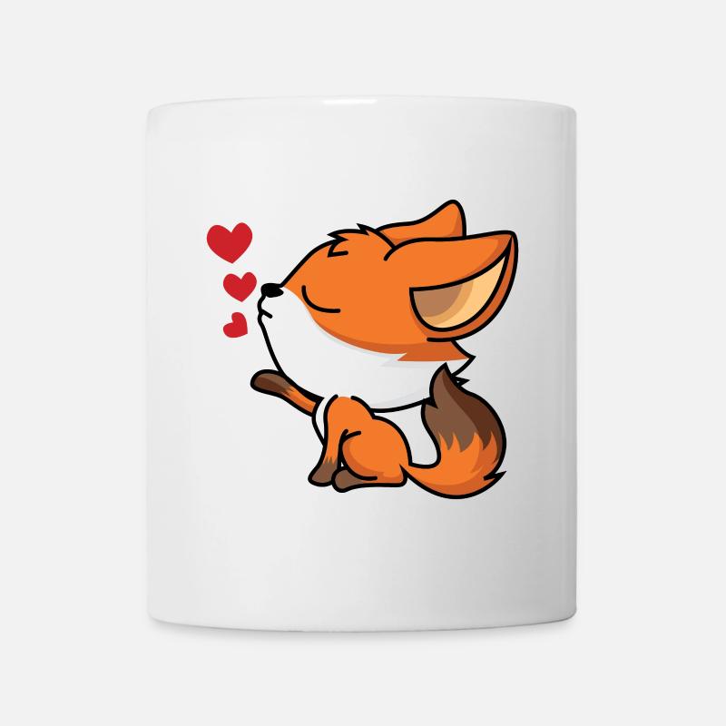 Cœur Renard - Mug blanc - blanc