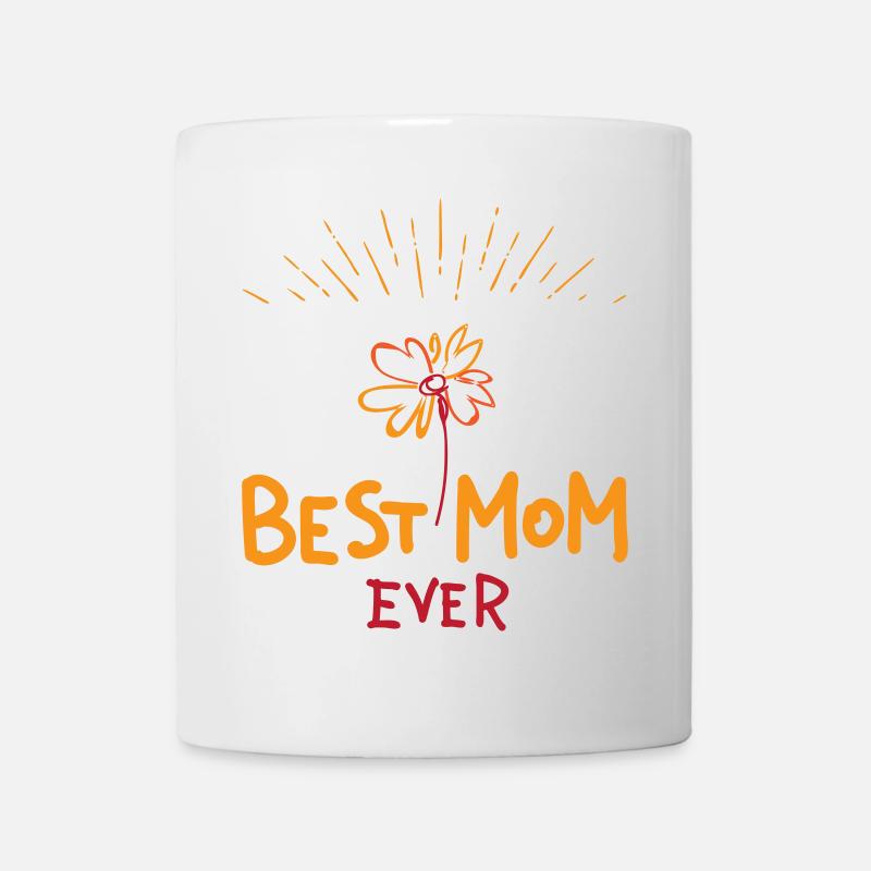 Best Mom ever | Muttertag | Vectorgraphic - Tasse - Weiß