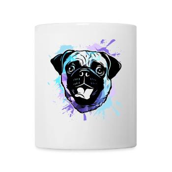 Mops Hund - Tasse - Weiß - Vorne