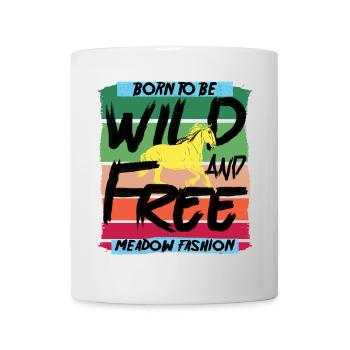 Né pour être sauvage - Mug blanc - blanc - Devant
