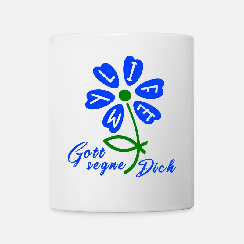 gott segne dich - Tasse - Weiß
