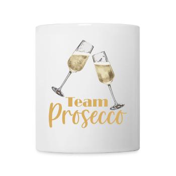 Team Prosecco mit Sektgläsern - Tasse - Weiß - Vorne