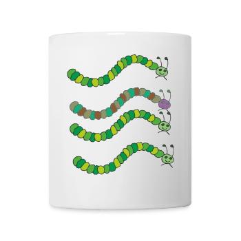 raupen vielfalt - Tasse - Weiß - Vorne