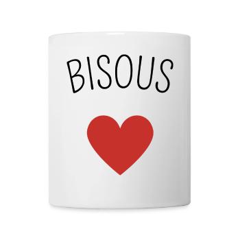 Küsst Herz - Tasse - Weiß - Vorne