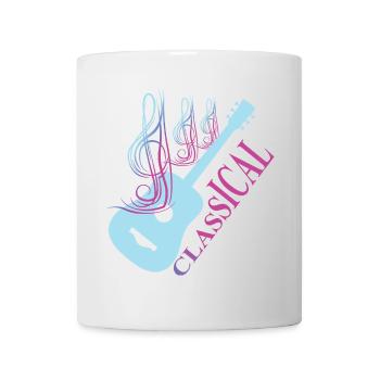 Klassische Gitarren Musik - Tasse - Weiß - Vorne
