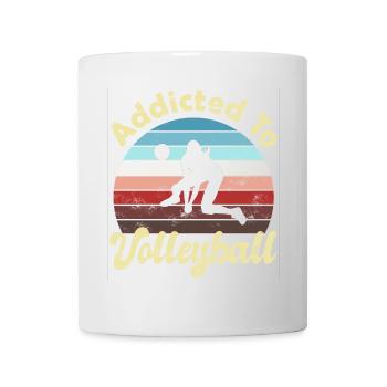 Volley-ball - Mug blanc - blanc - Devant