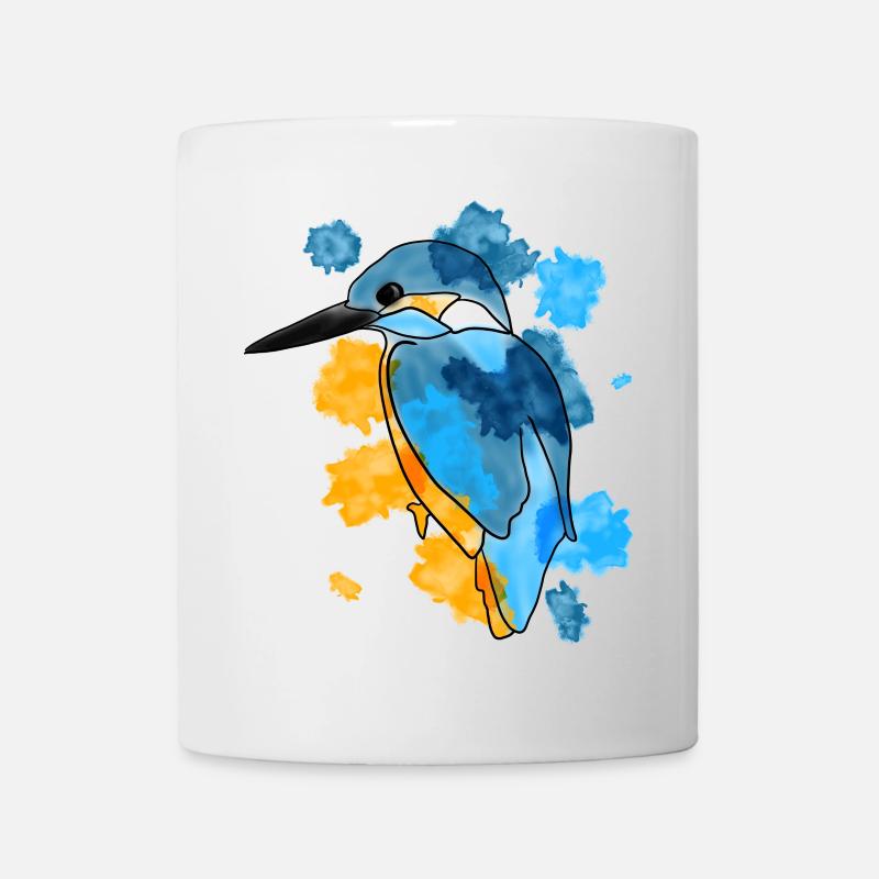 Eisvogel - Tasse - Weiß