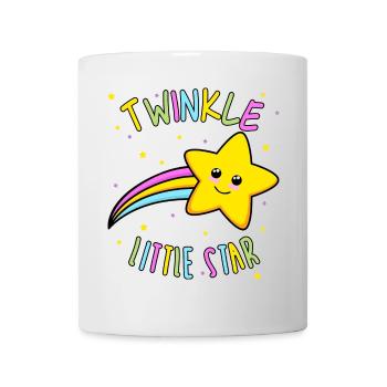Funkelnder kleiner Stern Regenbogen - Tasse - Weiß - Vorne