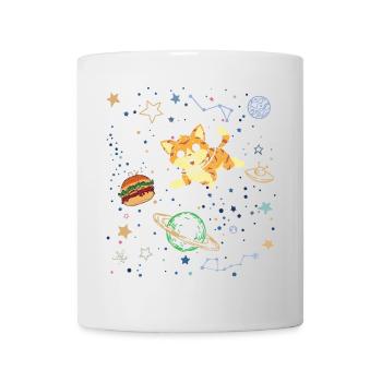 Playful Cat in Space Adventure - Mug - white - Front