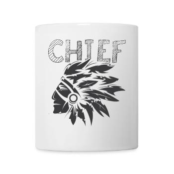 chief chief icon feathers logo icon indian - Mug - white - Front