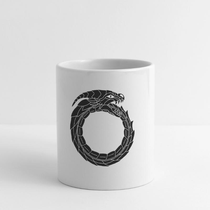 Verschlingender Schwarzer Drache Tasse