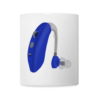 A Blue Hearing Aid - Mug - white - Front