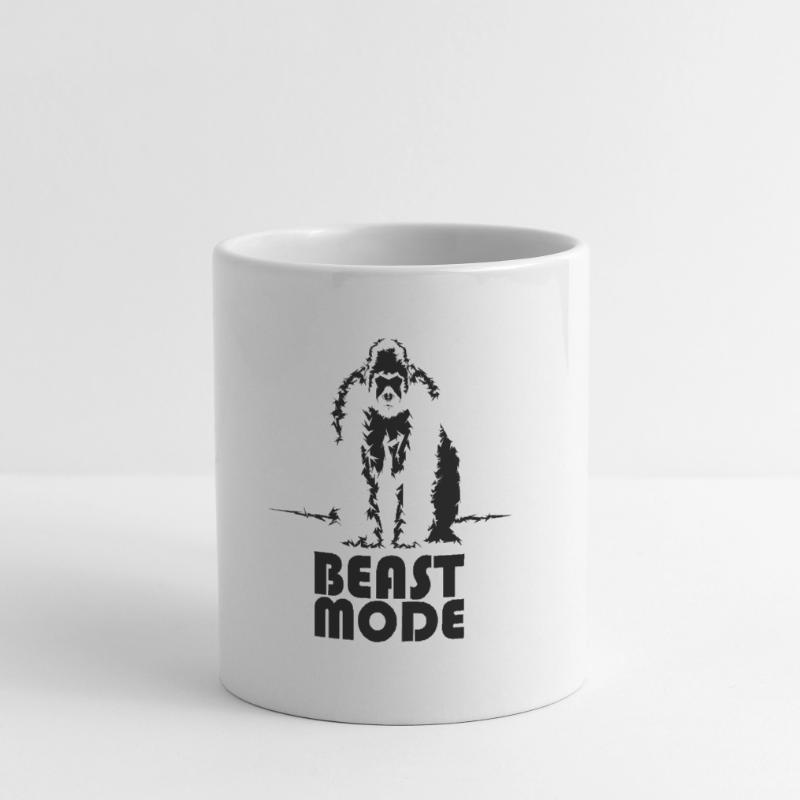 Icône du mode bête Gorilla Monkey Monkey Monkey Icône Mug blanc