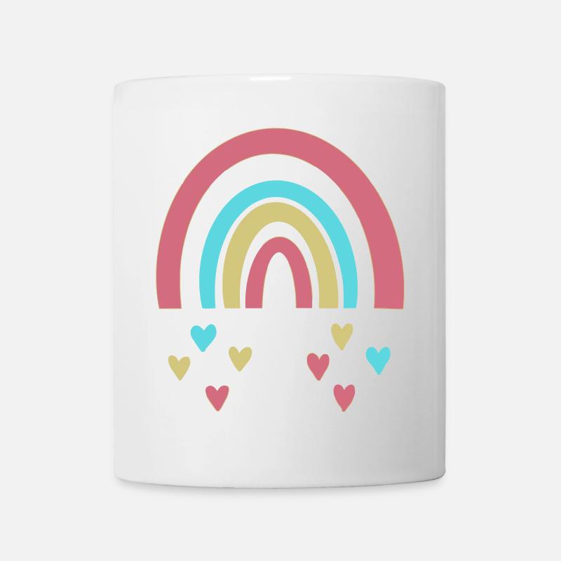 Regenbogen - Tasse - Weiß