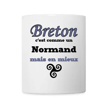 Breton - Normand mais en mieux - Mug blanc - blanc - Devant