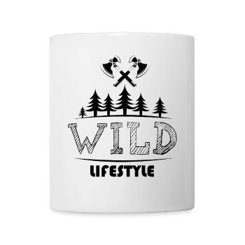 Mode de vie sauvage Survie en plein air Forêt de bushcraft - Mug blanc - blanc - Devant