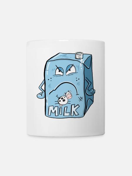Saure Milch I Milchkarton - Tasse - Weiß