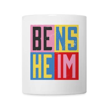 Conception des villes de Bensheim - Mug blanc - blanc - Devant
