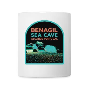 Célèbre Grotte Marine de Benagil, Algarve Portugal - Mug blanc - blanc - Devant
