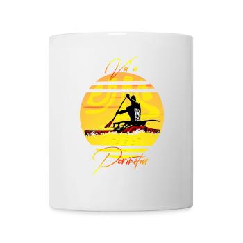 VA'A PORINETIA - Mug blanc - blanc - Devant