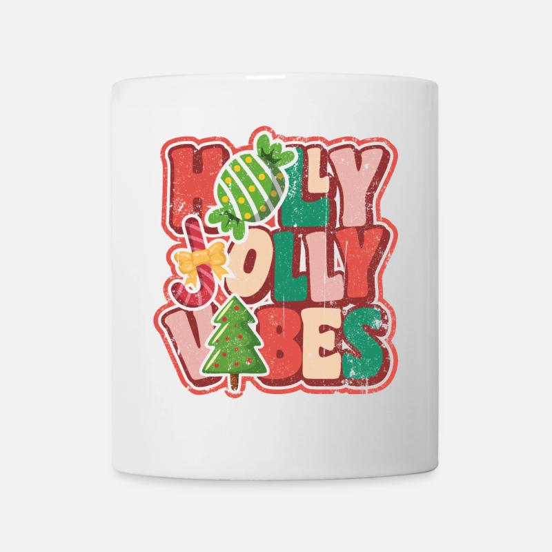 Jolly Holiday Bubbles Christmas - Mug - white