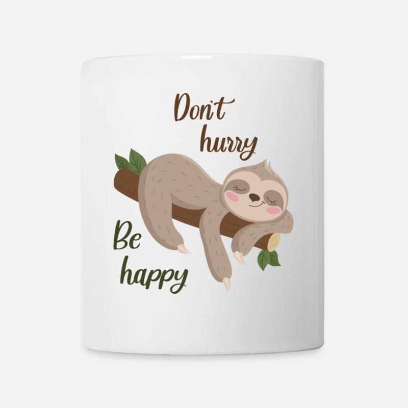 Faultier - Tasse - Weiß