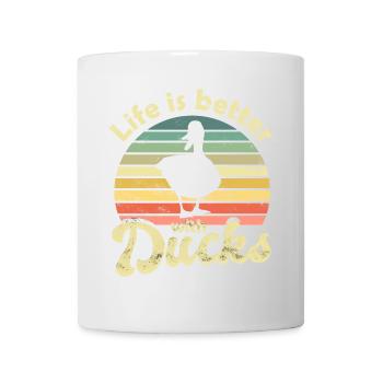 Canards canards - Mug blanc - blanc - Devant