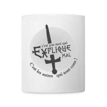 C'est les autres qui sont cons ! humour - Mug blanc - blanc - Devant