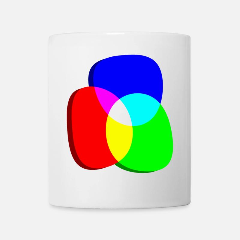 Roues chromatiques RGB excentriques - Mug blanc - blanc