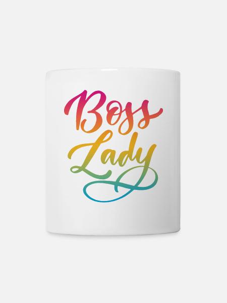 Lady Bos-s - Tasse - Weiß