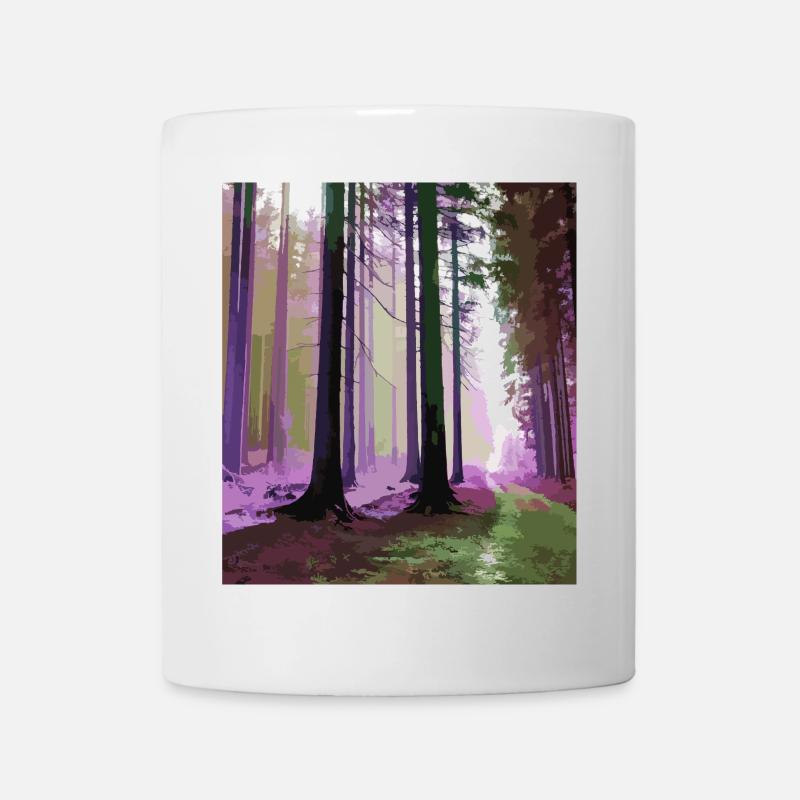 Forêt de nuages hantée - Mug blanc - blanc